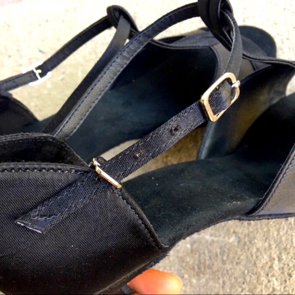 Classic Satin Salsa Swing Tango Dance Heels - Picture 4 of 7